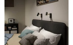 Sovrum|Läslampor-Belid Cato Vägglampa LED GU4 Mattsvart/Mässing