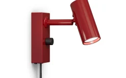 Sovrum|Läslampor-Belid Cato Vägglampa LED GU4 Rubinröd/Mattsvart