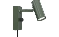 Sovrum|Läslampor-Belid Cato Vägglampa LED GU4 Skogsgrön/Mattsvart