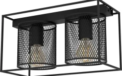 Plafonder < Eglo Catterick Plafond 35cm Svart