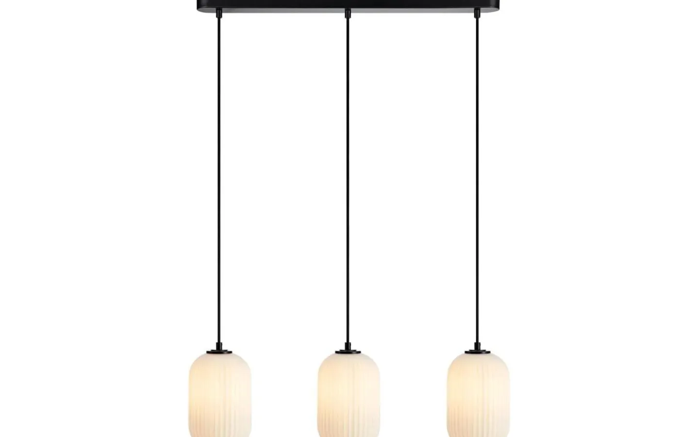 Avlånga Taklampor < Markslojd Cava Taklampa 72cm Svart/Vit