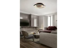 Plafonder-Trio Lighting Caya Plafond LED matt mässing