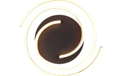 Plafonder-Trio Lighting Caya Plafond LED matt mässing