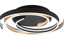 Plafonder-Trio Lighting Caya Plafond LED matt mässing