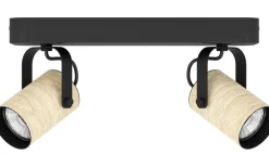 Avlånga Takspotlights|Takspot Med 2 Lampor < Eglo Cayuca Takspotlight 28cm GU10 LED 3000K 2x3W Svart
