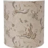 Cylinder Lampskärmar|Mönstrade Lampskärmar-PR Home Celyn Lampskärm Ø40cm Heron