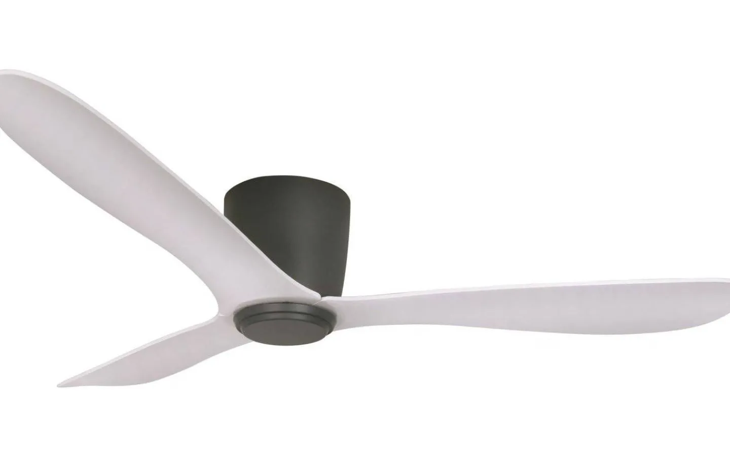 Takfläktar|Sovrum < Texa Design Cetus II 132cm Takfläkt Antracit Motor, Vita Blad