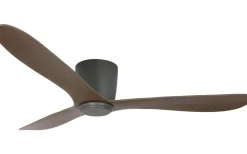 Takfläktar|Vardagsrum-Texa Design Cetus II 132cm Takfläkt Antracit Motor, Valnöts Blad
