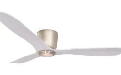 Takfläktar|Sovrum < Texa Design Cetus II 132cm Takfläkt Nickelfärgad Motor, Vita Blad