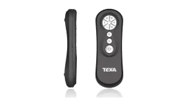 Takfläktar|Sovrum-Texa Design Cetus II 132cm Takfläkt Vit Motor, Valnötsblad