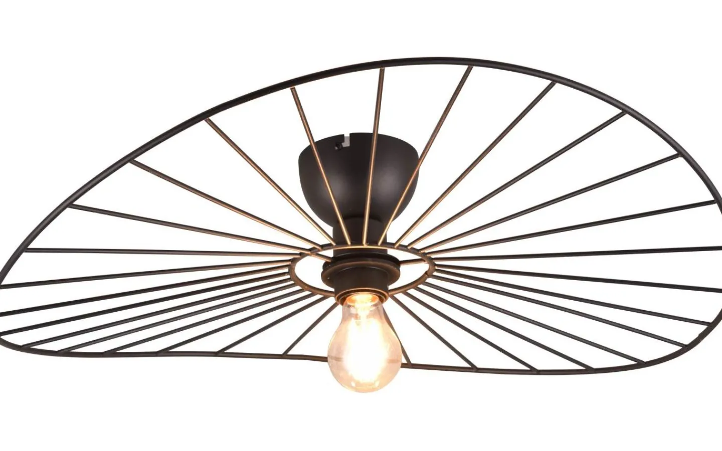 Plafonder-Reality Chapeau Plafond E27 mattsvart
