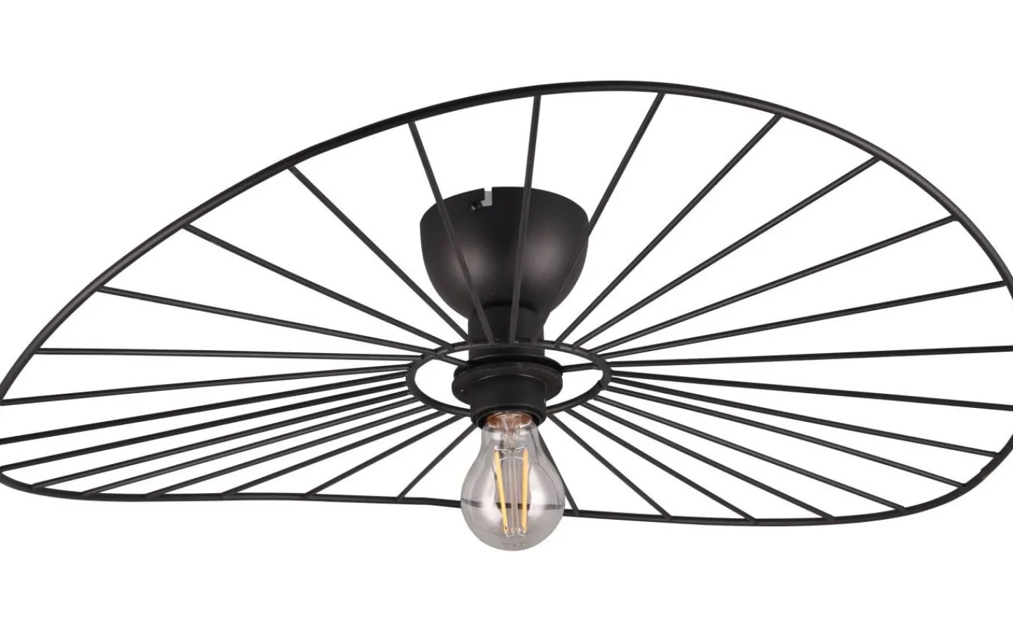 Plafonder-Reality Chapeau Plafond E27 mattsvart