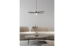 Stora Taklampor Ø50-69 Cm-Reality Chapeau Taklampa 60cm E27 mattsvart