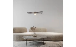 Stora Taklampor Ø50-69 Cm-Reality Chapeau Taklampa 60cm E27 mattsvart