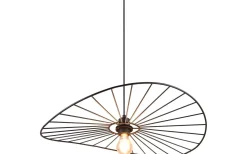 Stora Taklampor Ø50-69 Cm-Reality Chapeau Taklampa 60cm E27 mattsvart