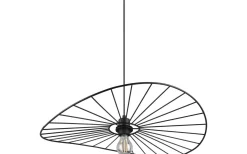 Stora Taklampor Ø50-69 Cm-Reality Chapeau Taklampa 60cm E27 mattsvart