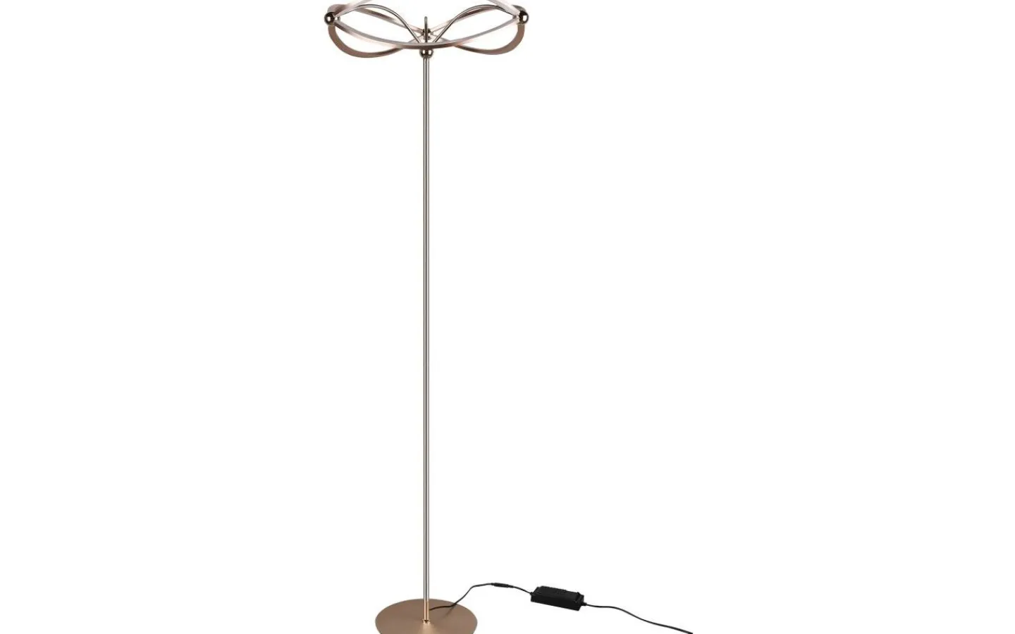 Golvlampor-Trio Lighting Charivari Golvlampa LED matt mässing