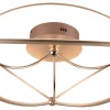 Plafonder-Trio Lighting Charivari Plafond LED 62cm matt mässing
