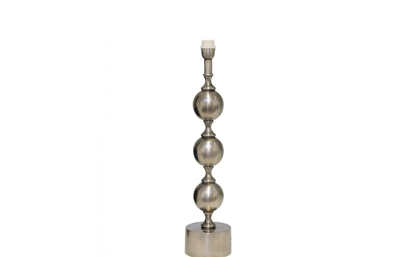 Vardagsrum|Sovrum-Hallbergs Charlotta Lampfot 60cm Antik Silver