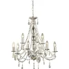 Kristallkronor-Aneta Chateau Kristallkrona 9L 60cm Krom