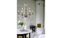 Kristallkronor-Aneta Chateau Kristallkrona 9L 60cm Krom