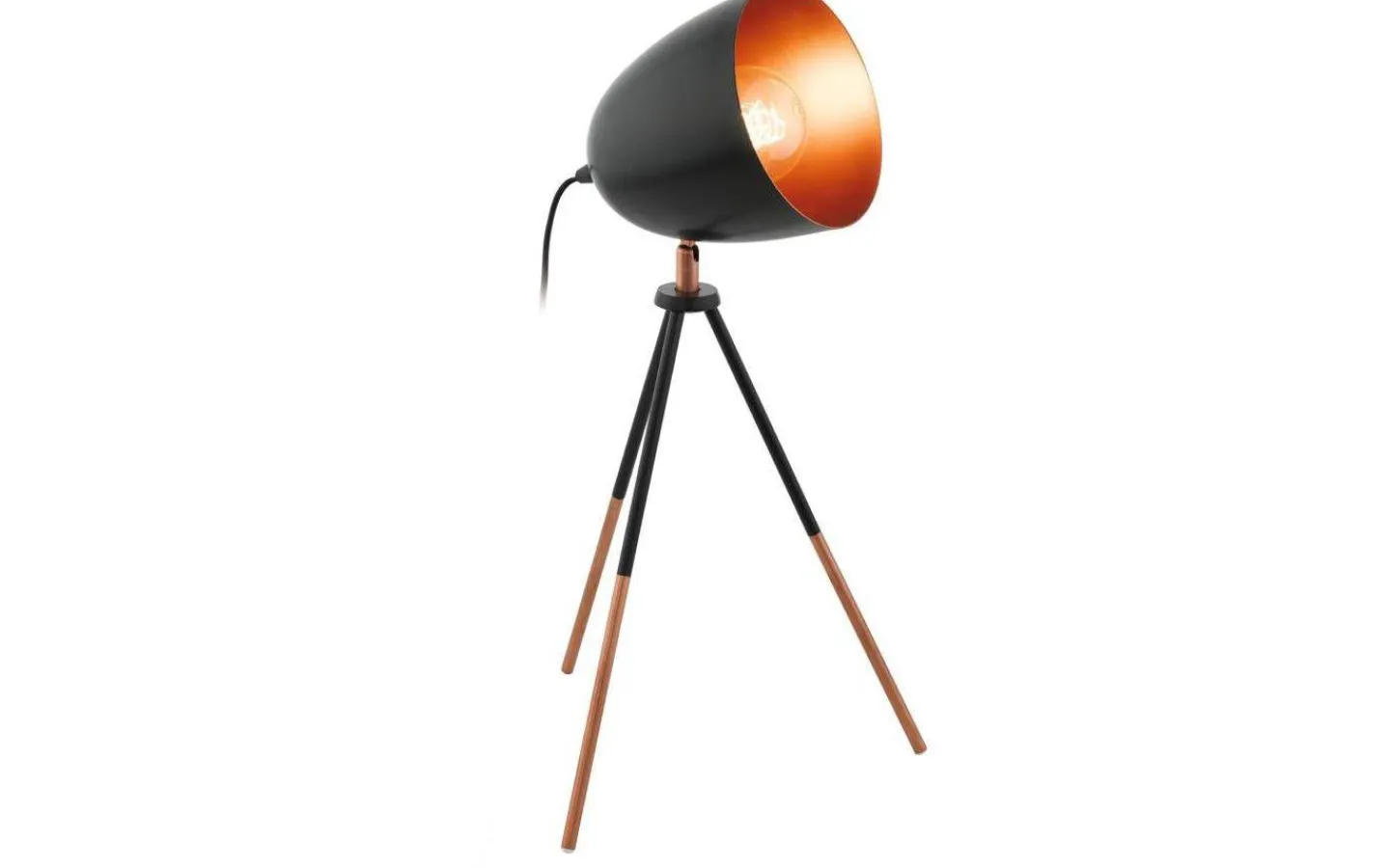 Bordslampor < Eglo Chester Bordslampa 44cm Svart/Koppar