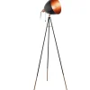 Golvlampor < Eglo Chester Golvlampa 150cm Svart/Koppar