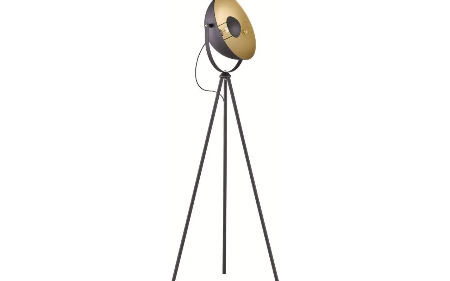 Golvlampor-Reality Chewy Golvlampa E27 matt svart/guld