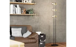 Golvlampor < Eglo Chieveley Golvlampa 141cm Svart/Trä