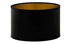 Cylinder Lampskärmar < Hallbergs Chintz Cylinder Lampskärm Ø25cm Svart/Guld