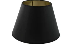 Enfärgade Runda Lampskärmar < Hallbergs Chintz Lampskärm Ø25cm Svart/Guld