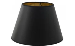 Enfärgade Runda Lampskärmar < Hallbergs Chintz Lampskärm Ø34cm Svart/Guld