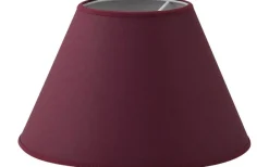 Enfärgade Runda Lampskärmar-Hallbergs Chintz Lampskärm Ø32cm Vinröd