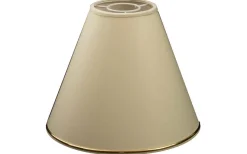 Toppringsskärmar < Hallbergs Chintz Toppringskärm Ø22cm Beige med Guldprofil Blank