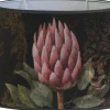 Mönstrade Lampskärmar|Ovala Lampskärmar < Hallbergs Chique Leaf Lampskärm Oval 20cm Multi