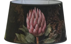 Mönstrade Lampskärmar|Ovala Lampskärmar < Hallbergs Chique Leaf Lampskärm Oval 20cm Multi