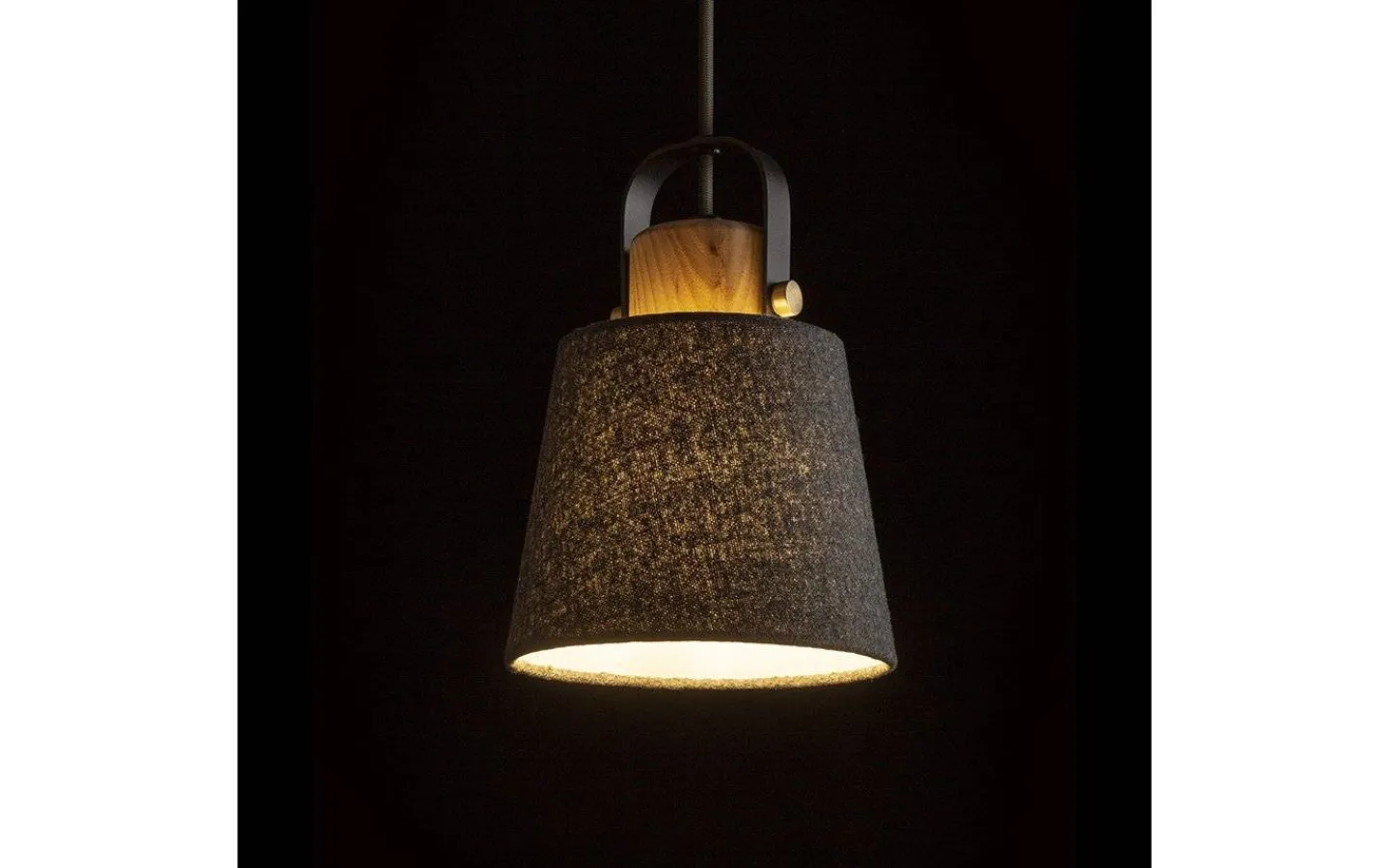 Fönsterlampor < Rendl Choupette Fönsterlampa 15cm Grå/Textil/Trä