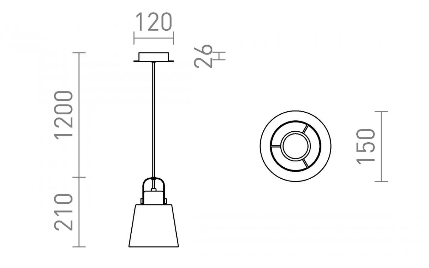 Fönsterlampor < Rendl Choupette Fönsterlampa 15cm Grå/Textil/Trä