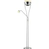 Uplight|Golvläslampor-Trio Lighting Chris Golvlampa LED uplight krom