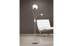 Uplight|Golvläslampor-Trio Lighting Chris Golvlampa LED uplight krom