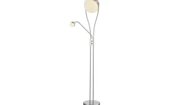 Uplight|Golvläslampor-Trio Lighting Chris Golvlampa LED uplight krom
