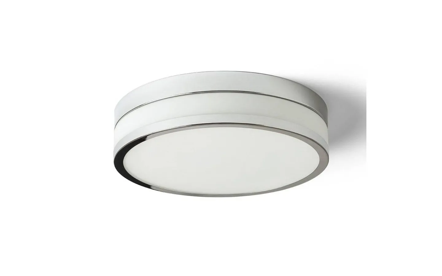 Badrumslampor Tak-Rendl Cira Plafond 35cm Krom/Opal 24W LED 3000K IP44