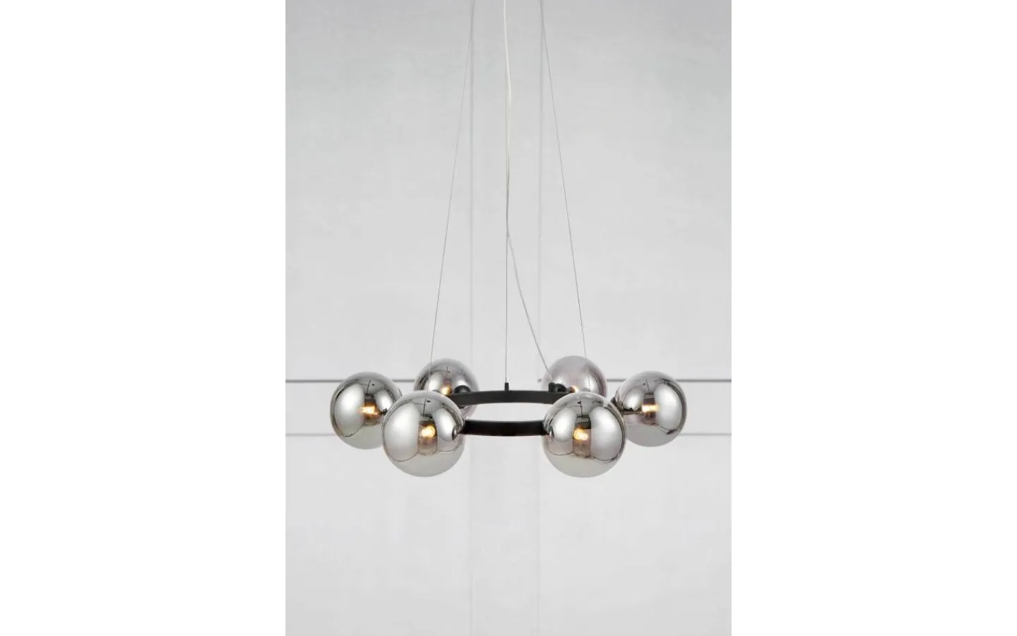 Vardagsrum|Stora Taklampor Ø70-150 Cm-Markslojd Circle Taklampa 71cm 6L Svart/Rök
