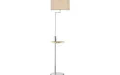 Golvlampor|Golvläslampor < Trio Lighting Claas Golvlampa E27 borstat stål