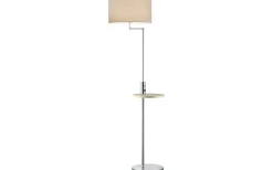 Golvlampor|Golvläslampor < Trio Lighting Claas Golvlampa E27 borstat stål
