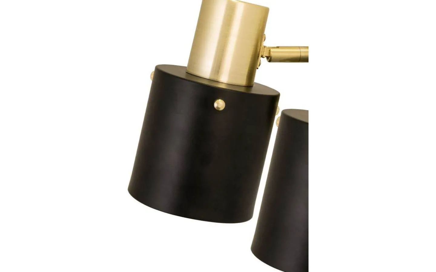 Läslampor < Globen Lighting Clark Vägglampa 2L 36cm Svart/Borstad Mässing