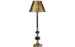 Enfärgade Runda Lampskärmar-PR Home Classic Metallskärm Ø22cm Antikmässing