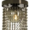 Badrum|Badrumslampor Tak < Aneta Claudia Plafond 20cm Svartkrom/Rök IP23