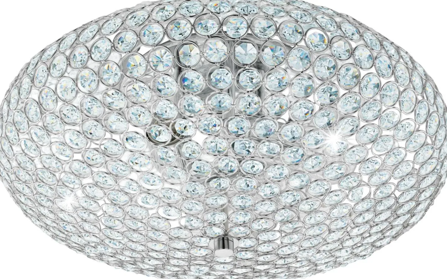 Kristallplafonder < Eglo Clemente Kristallplafond 45cm Krom
