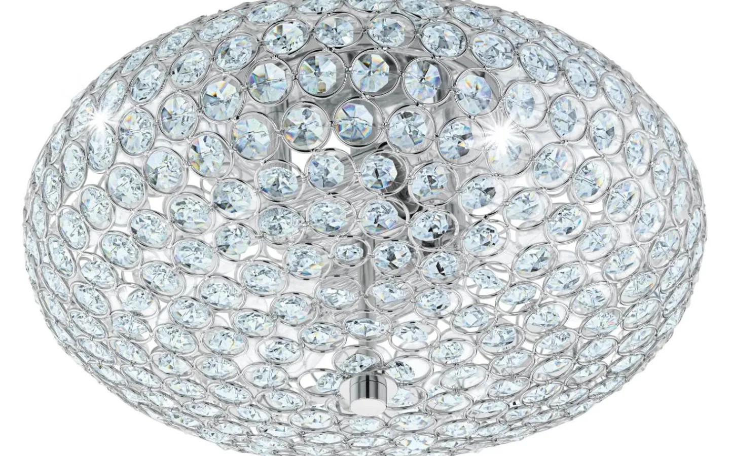 Kristallplafonder-Eglo Clemente Kristallplafond 35cm Krom